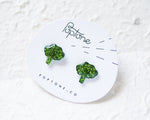Load image into Gallery viewer, Broccoli Stud Earrings
