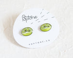 Load image into Gallery viewer, Lime Stud Earrings
