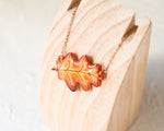 Load image into Gallery viewer, Oak Leaf Pendant Necklace

