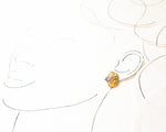 Load image into Gallery viewer, Ginkgo Biloba Leaf Statement Stud Earrings with Gold Accents
