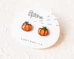 Load image into Gallery viewer, Cute Pumpkin Stud Earrings
