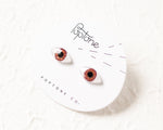 Load image into Gallery viewer, Spooky Cute Halloween Post Earrings | Evil Eye Studs
