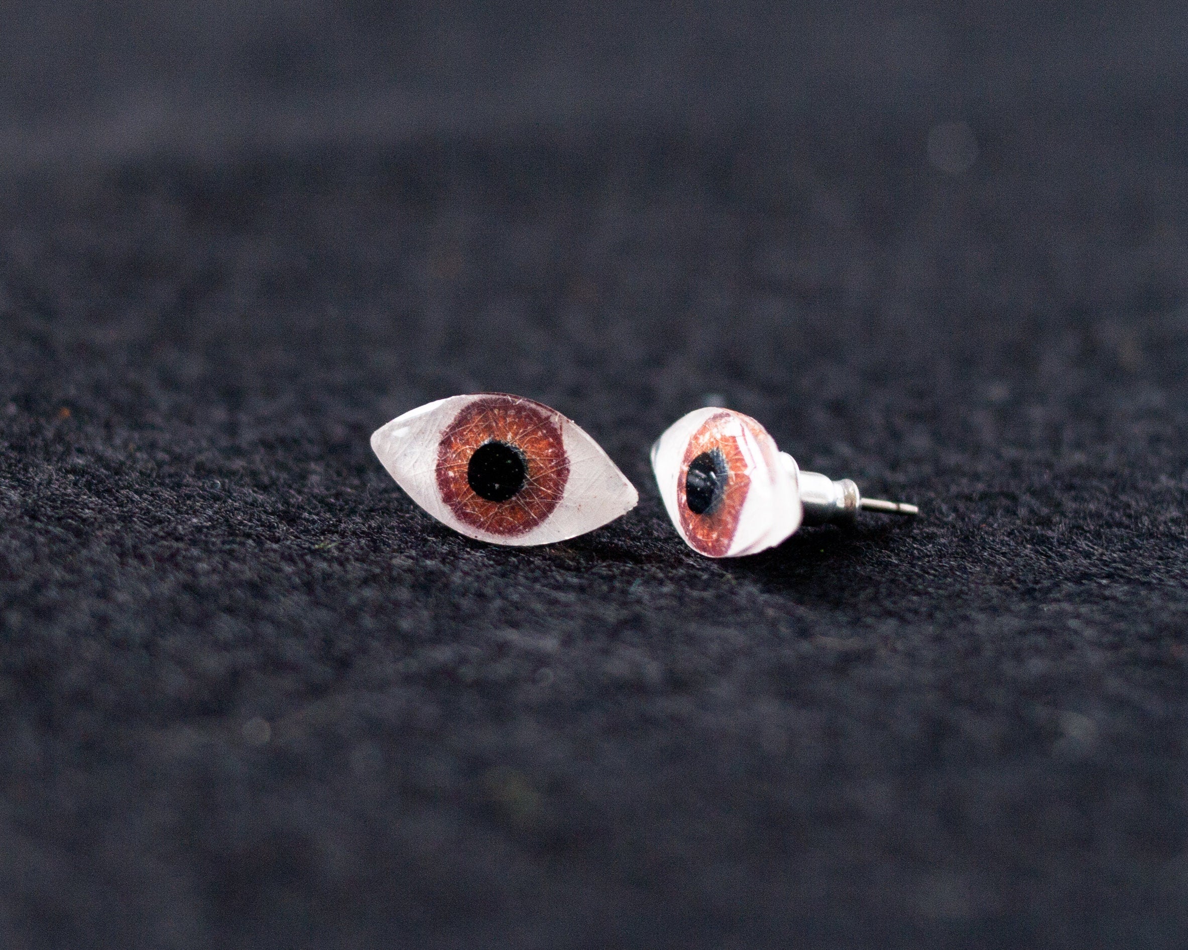 Spooky Cute Halloween Post Earrings | Evil Eye Studs