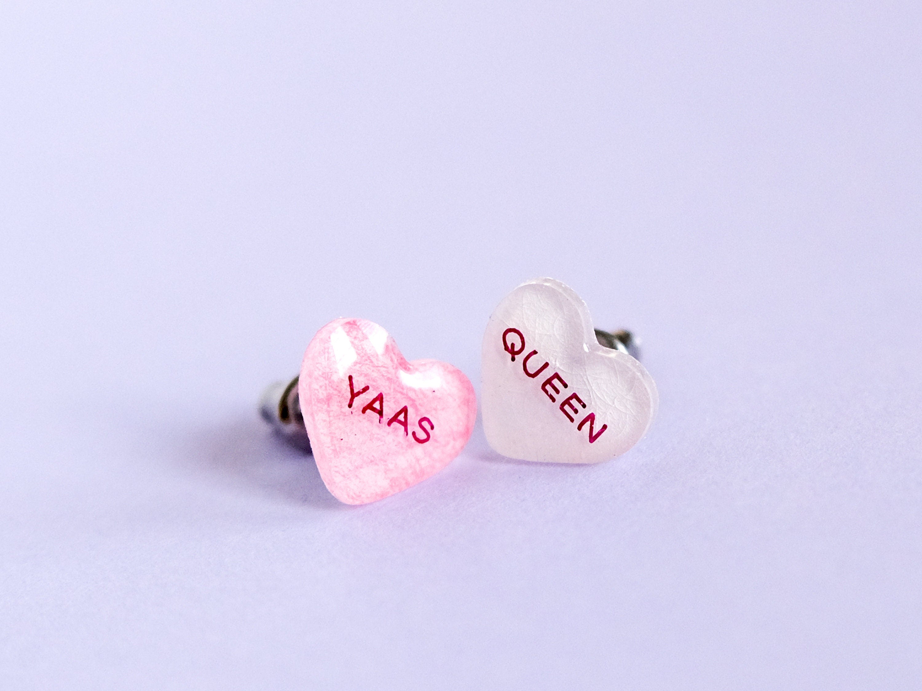 Yaas Queen Conversation Heart Earrings
