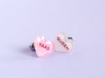 Load image into Gallery viewer, Yaas Queen Conversation Heart Earrings
