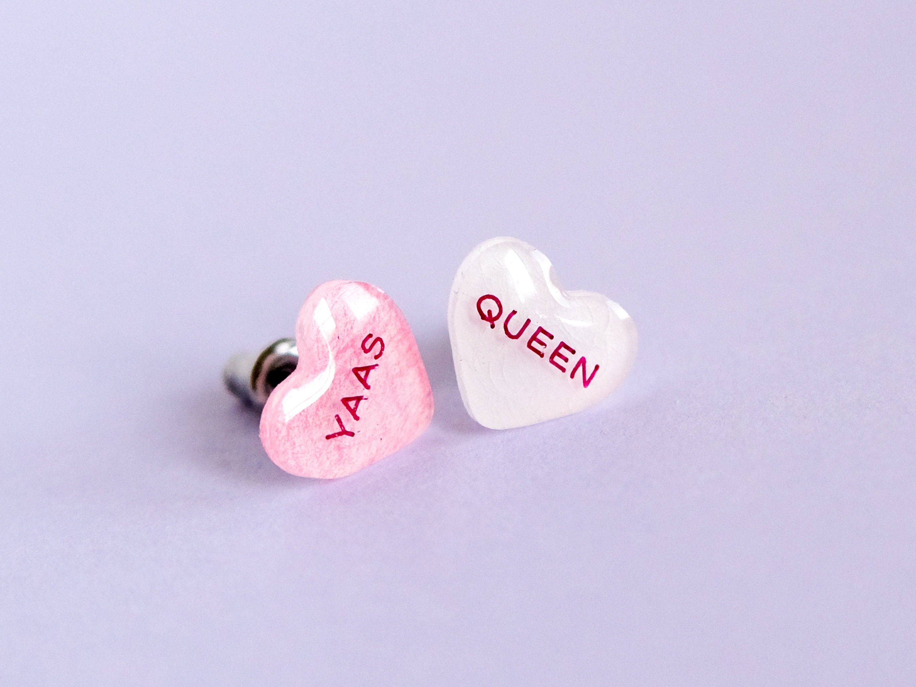 Yaas Queen Conversation Heart Earrings