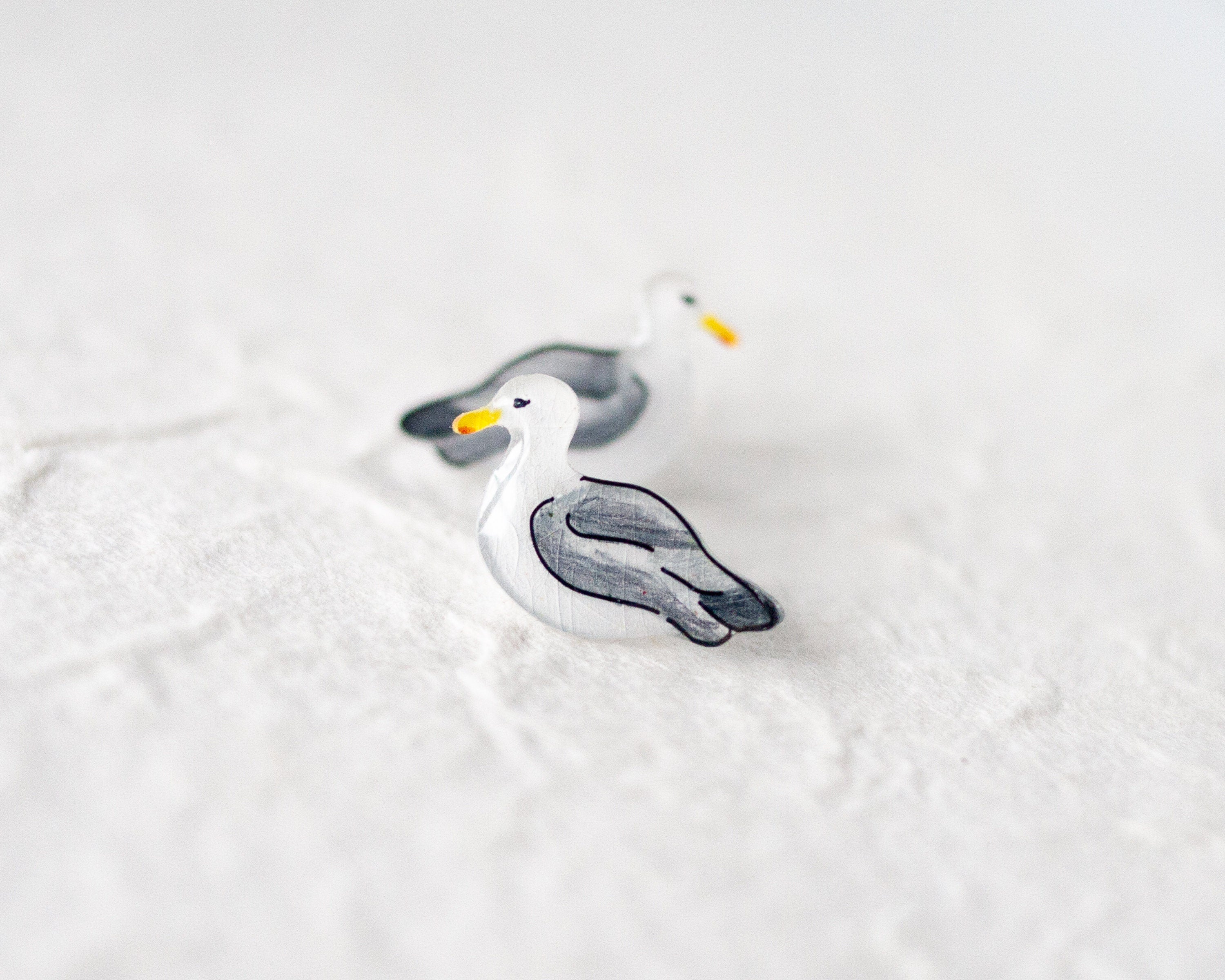 Sea Gull Stud Earrings | beach ocean earrings