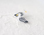 Load image into Gallery viewer, Sea Gull Stud Earrings | beach ocean earrings
