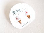 Load image into Gallery viewer, Ice Cream Cone Earrings | Kawaii food jewelry

